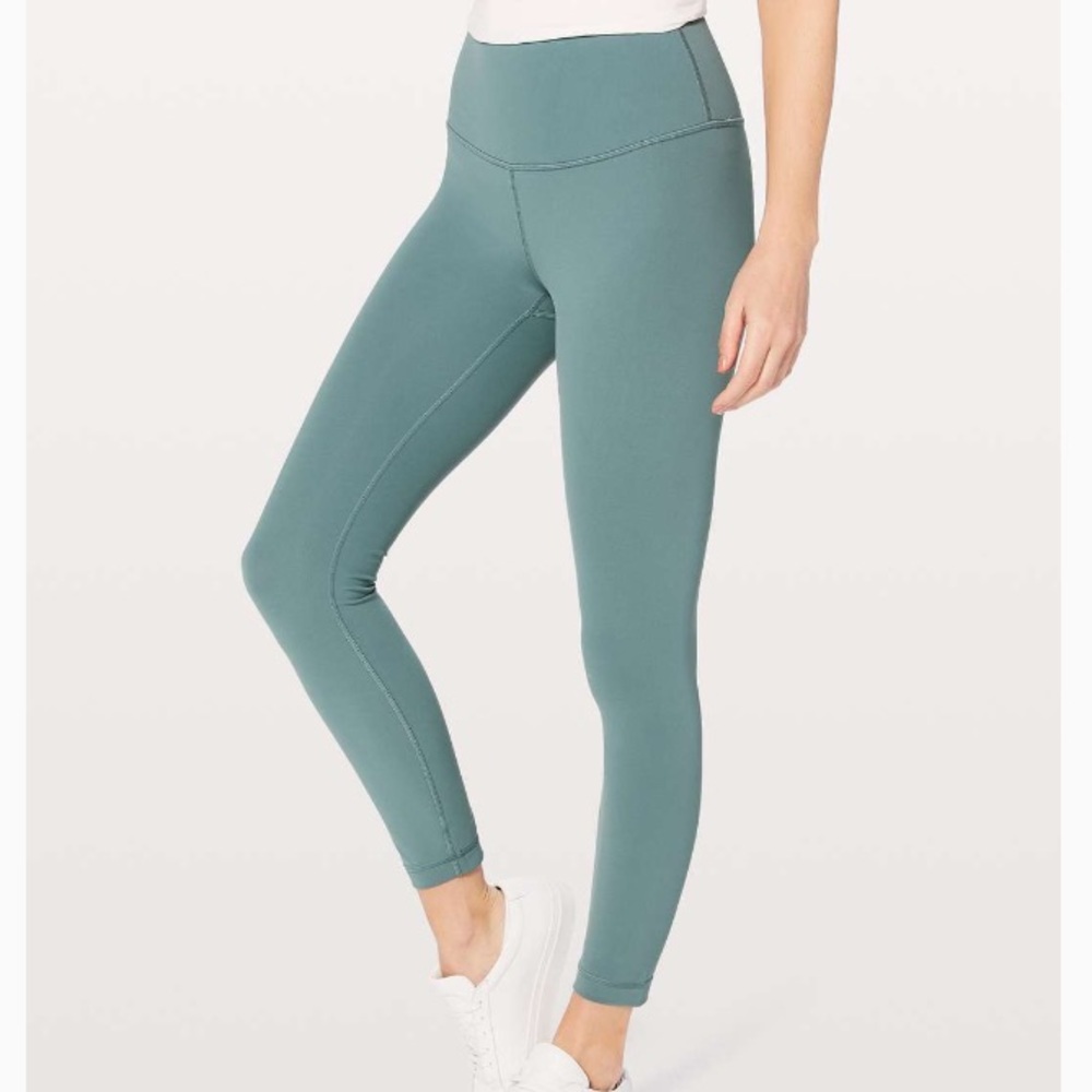 NWOT Lululemon Mystic Green Wunder Under Leggings